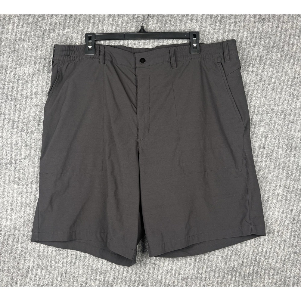 Adidas Golf Shorts Mens 42 Black Stretch Elastic Waist Performance 39" Actual